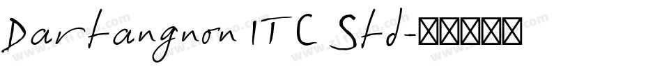 Dartangnon ITC Std字体转换